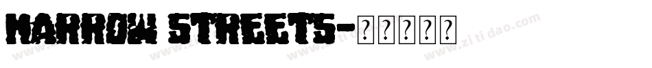 NARROW STREETS字体转换